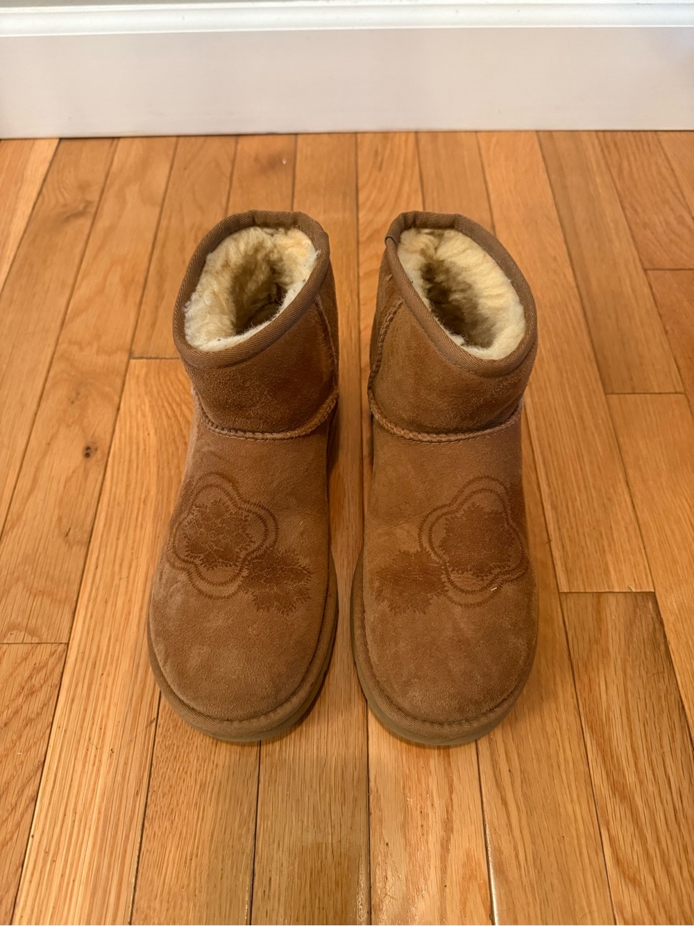 UGG Cozy Shearling Lined Suede Boots - Chestnut